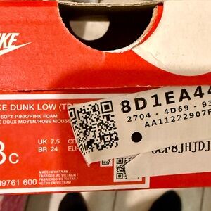 Nike Kids Pink Dunks 8 (TD)